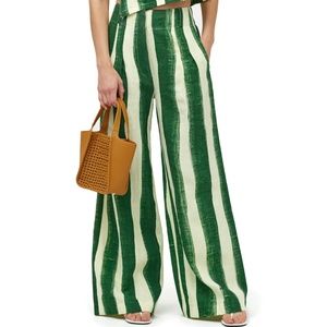 Simon Miller Linen Baloo Pant (4) - Custard Joot Stripe